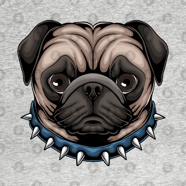 sad pug by THEPANTURAS